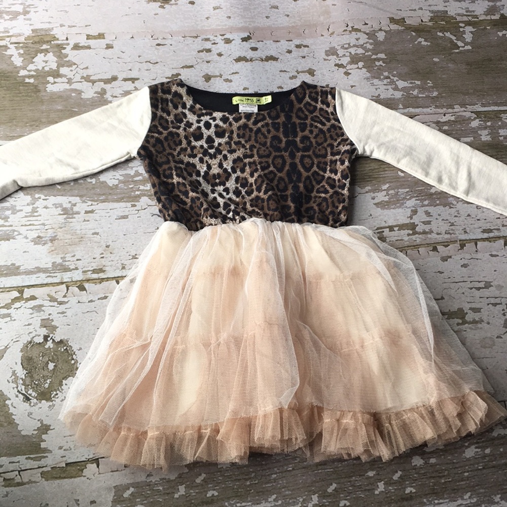 Little Mass cheetah print dress